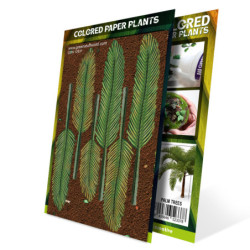 Plantas de Papel Coloreadas - Palmera
