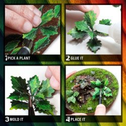 Plantas de Papel Coloreadas - Juncos