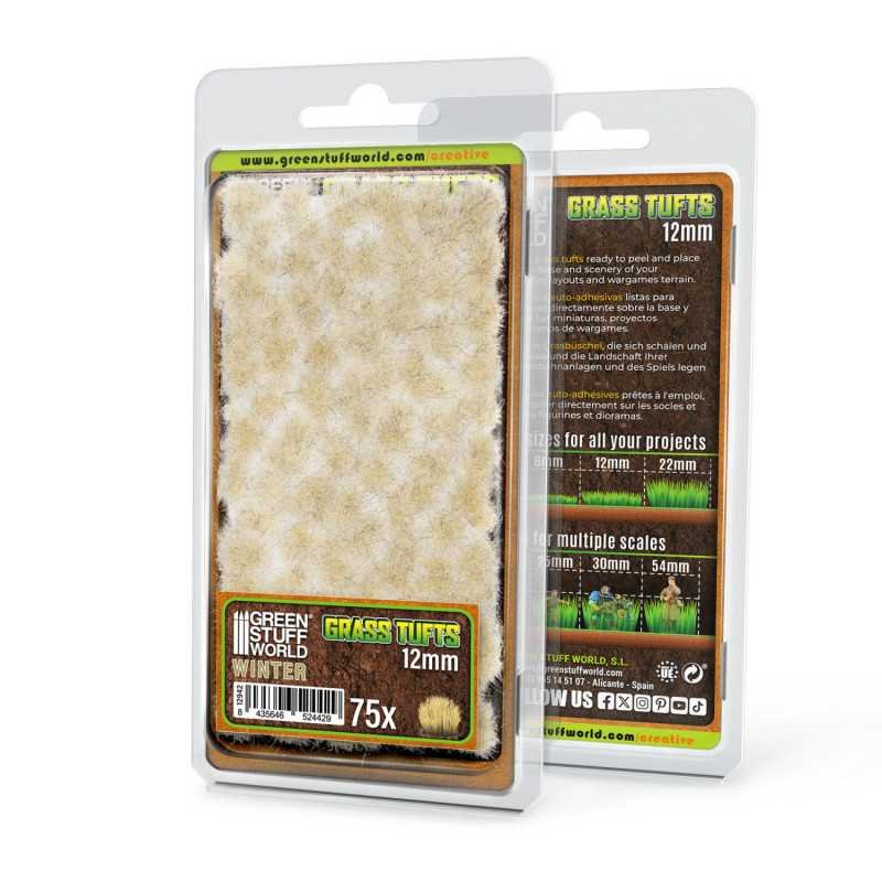 Matas Cesped - Tufts - 12 mm - Blanco Invierno
