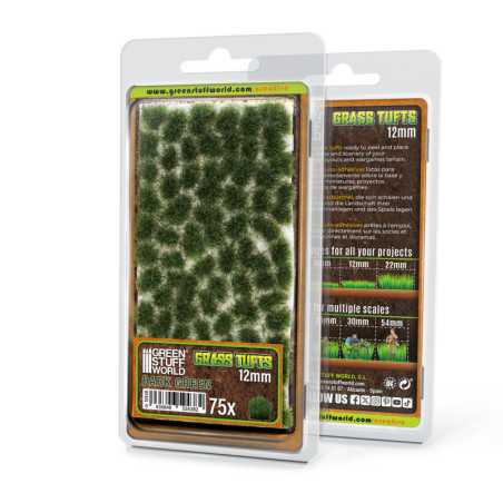 Matas Cesped - Tufts - 12 mm - Verde Oscuro