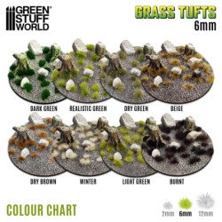 Matas Cesped - Tufts - 6 mm - Verde Oscuro