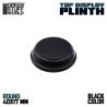 Base de Madera Redonda 4x4 cm - Negra