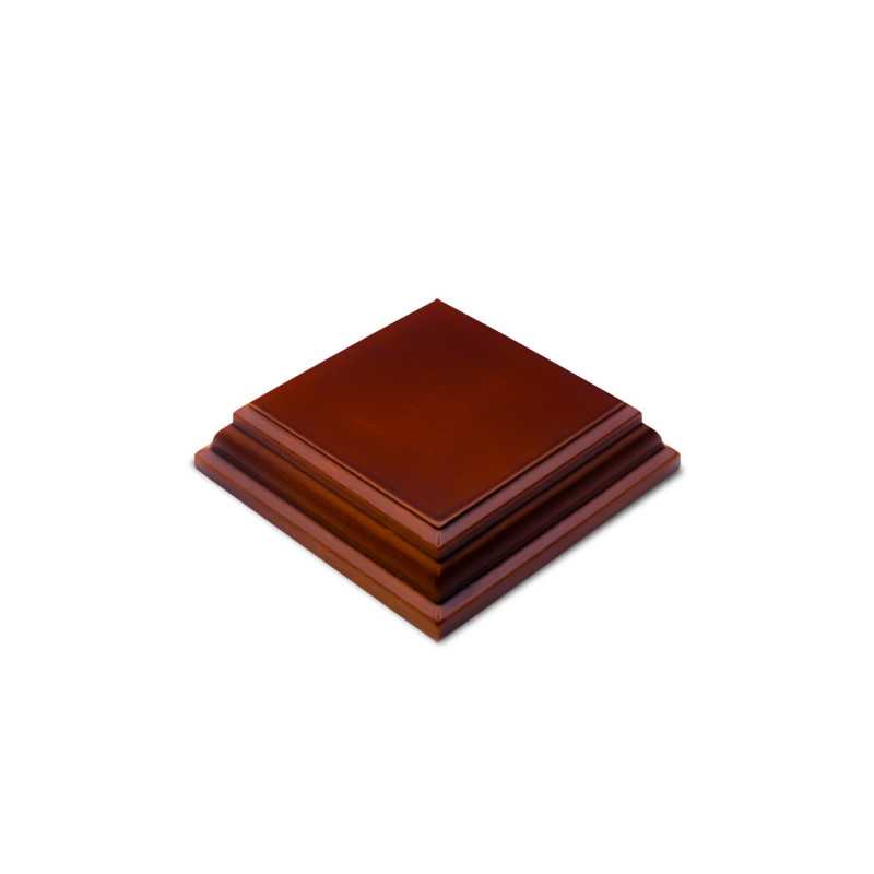 Base de Madera Cuadrada 4x4 cm - Avellana