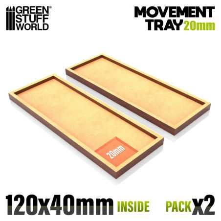 Bandejas de Movimiento DM 120x40mm