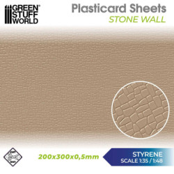 Plancha Plasticard - Muro de Piedra