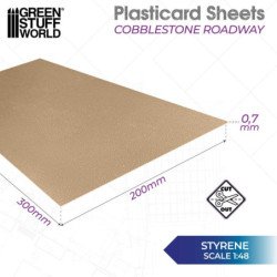 Plancha Plasticard - Calzada Empedrada