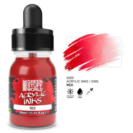 Tinta Acrilica Opaca - Rojo