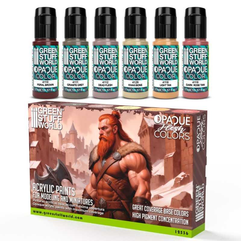 Set Pintura Opaca - Colores Carne