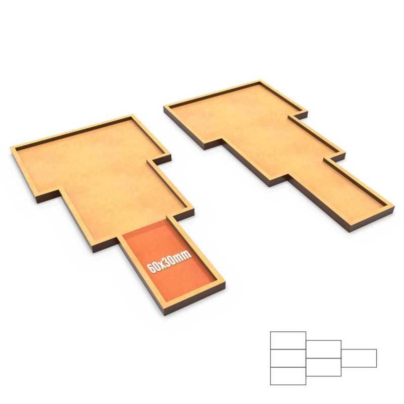 Bandejas de Movimiento DM Old World 180x90mm 1x2x3
