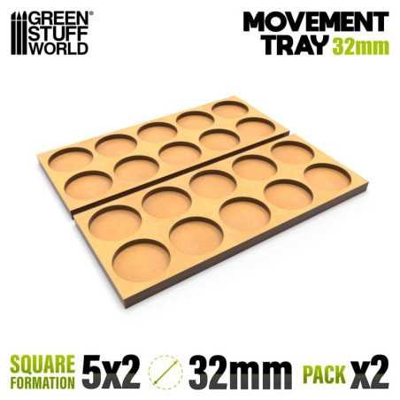 Bandejas de Movimiento DM 32mm 5x2 - Hostigador Filas