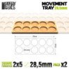 Bandejas de Movimiento DM 28.5mm 5x2 - Hostigador Filas