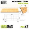 Bandejas de Movimiento DM - Slimfit Cuadradas 160x60mm