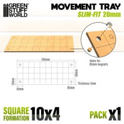 Bandejas de Movimiento DM - Slimfit Cuadradas 200x80mm