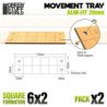 Bandejas de Movimiento DM - Slimfit Cuadradas 120x40mm