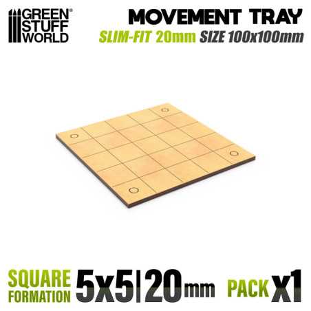 Bandejas de Movimiento DM - Slimfit Cuadradas 100x100mm