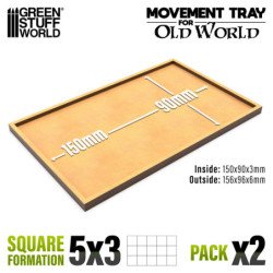 Bandejas de Movimiento DM 150x90mm