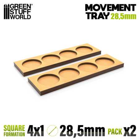 Bandejas de Movimiento DM 28.5mm 4x1 - Hostigador Filas