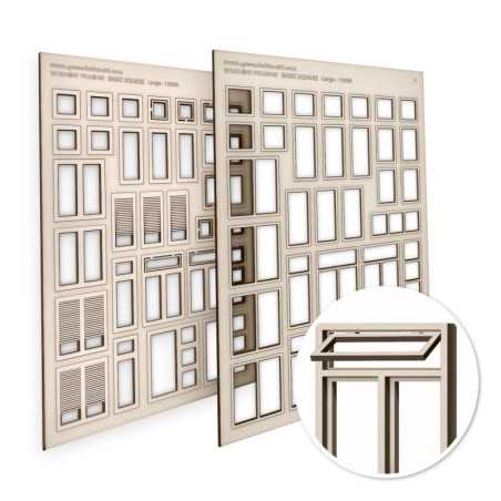 Ventanas Cuadradas Básicas - Grandes