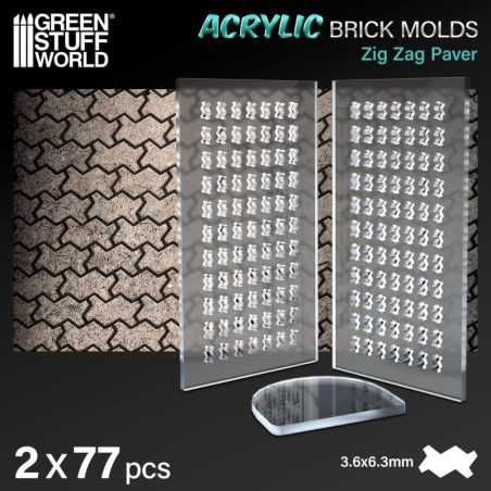 Moldes Acrilicos - Zig Zag Pavement