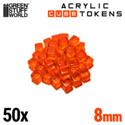 Token Cubos - Naranja 8mm
