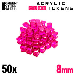 Token Cubos - Rosa 8mm