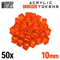 Token Cubos - Naranja 10mm