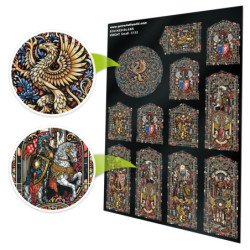 Vidrieras Caballeros Medievales - Pequeño