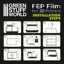 Lamina FEP 200x140mm (pack x2)