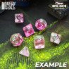 36x Dados D6 12mm - Rosa Claro