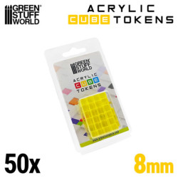 Tokens Cubos Amarillos 8mm
