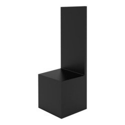 Peana madera cuadrada 6x6 cm - Negro