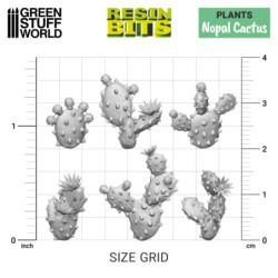 Cactus nopal de Resina 1:48-1:35