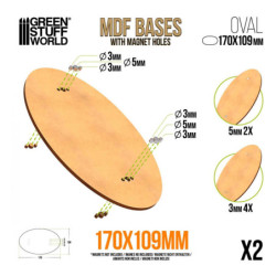 Peanas DM - Ovaladas 170x109mm