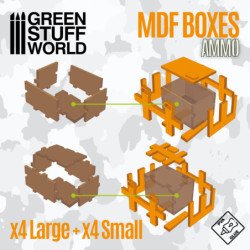 Cajas de Madera Rectangulares 1:48-1:35
