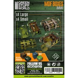 Cajas de Madera Rectangulares 1:48-1:35