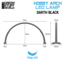 Lampara de arco LED - Darth Black