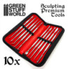 10x Lancetas para Modelar con estuche