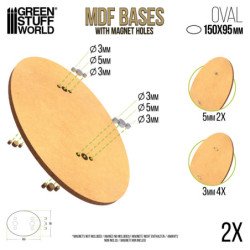 Peanas DM - Ovaladas 150x95mm