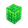 36x Dados D6 12mm - Verde/Amarillo Transparente
