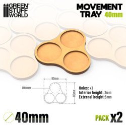 Bandejas de Movimiento DM 40mm x3 - Hostigador