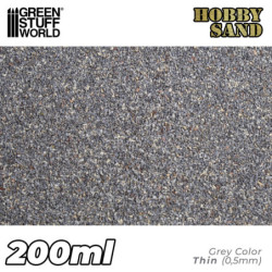 Arena Modelismo Fina 200ml - Gris Oscuro