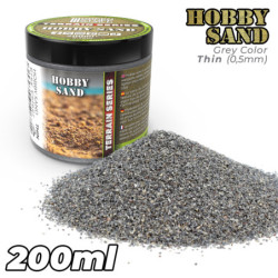 Arena Modelismo Fina 200ml - Gris Oscuro