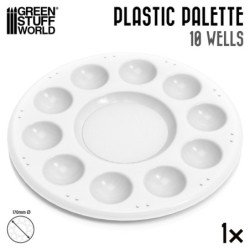 Paleta de Plastico Mezclas Redonda
