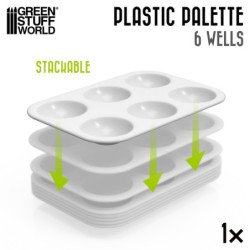 Paleta de Plastico Mezclas Rectangular