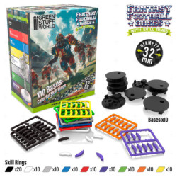 Peanas compatibles Blood Bowl 32mm con Skill Rings