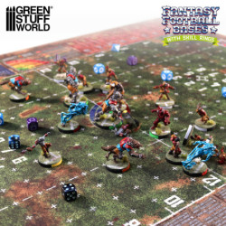 Peanas compatibles Blood Bowl 32mm con Skill Rings