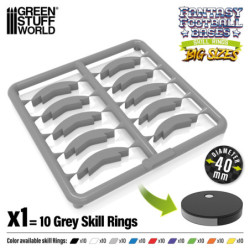 Anillos de habilidad 40mm Gris
