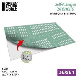 Plantillas autoadhesivas - Arlequin S - 6x3mm