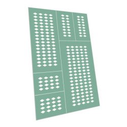 Plantillas autoadhesivas - Arlequin S - 6x3mm