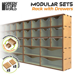 Cajonera vertical madera DM (16 cajones)
